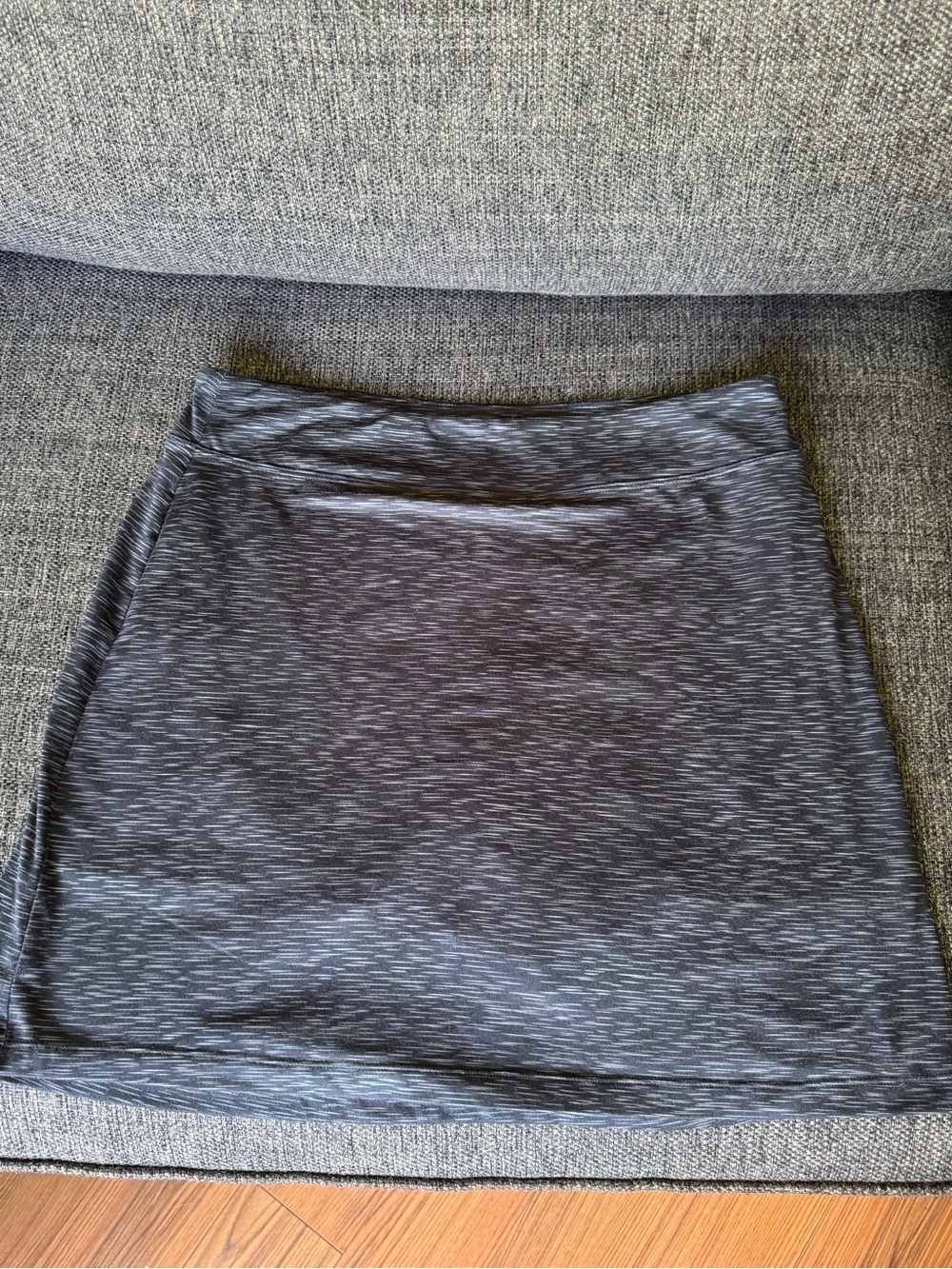 Seg’ments Luxe Athletic Mini Skirt Heather Charcoal